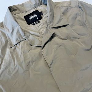 🔥Stussy long lightweight jacket size men’s Large.